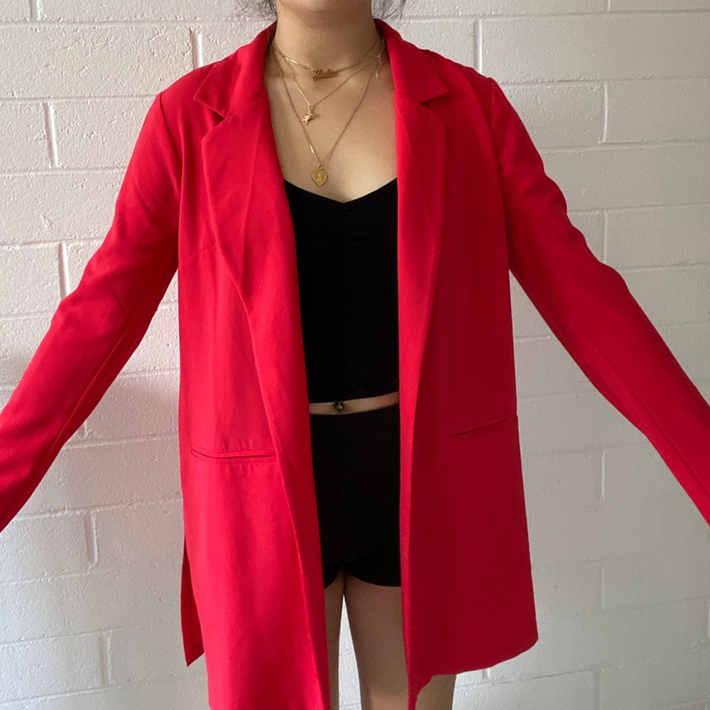 Forever 21 red blazer